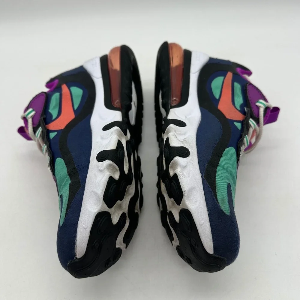 Nike BQ0103-402 Air Max 270 React Youth Size 7Y‎ / Womens 8.5 Multi Color Shoes